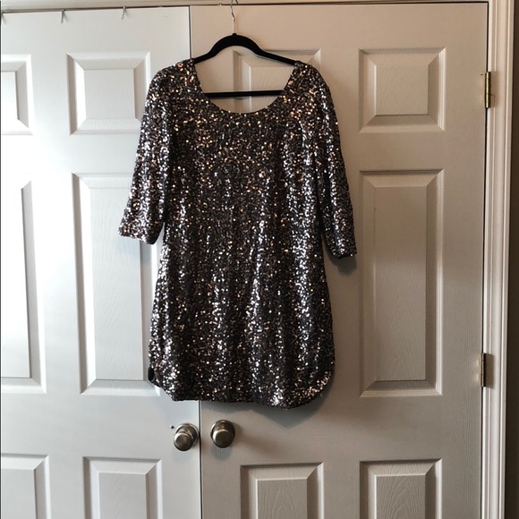 Lauren Conrad Scoop Neck Sequin Dress - Picture 2 of 3